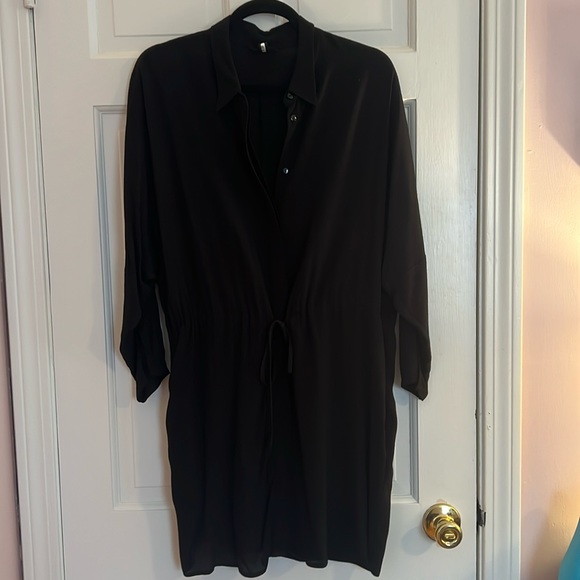 Black TOPSHOP Shirtdress - Picture 1 of 3